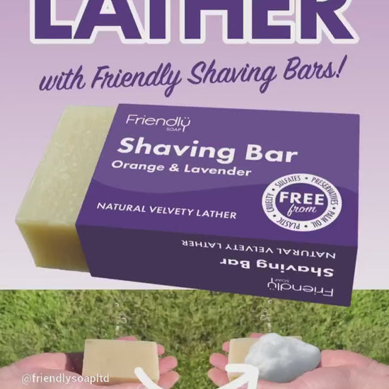 how to use a friendly soap shaving bar