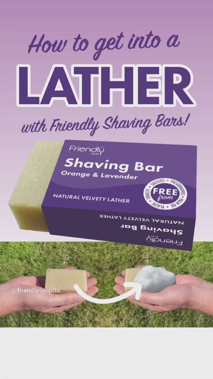 how to use a friendly soap shaving bar