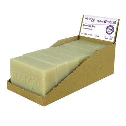 friendly soap shaving bars - fragrance free - 7 pack
