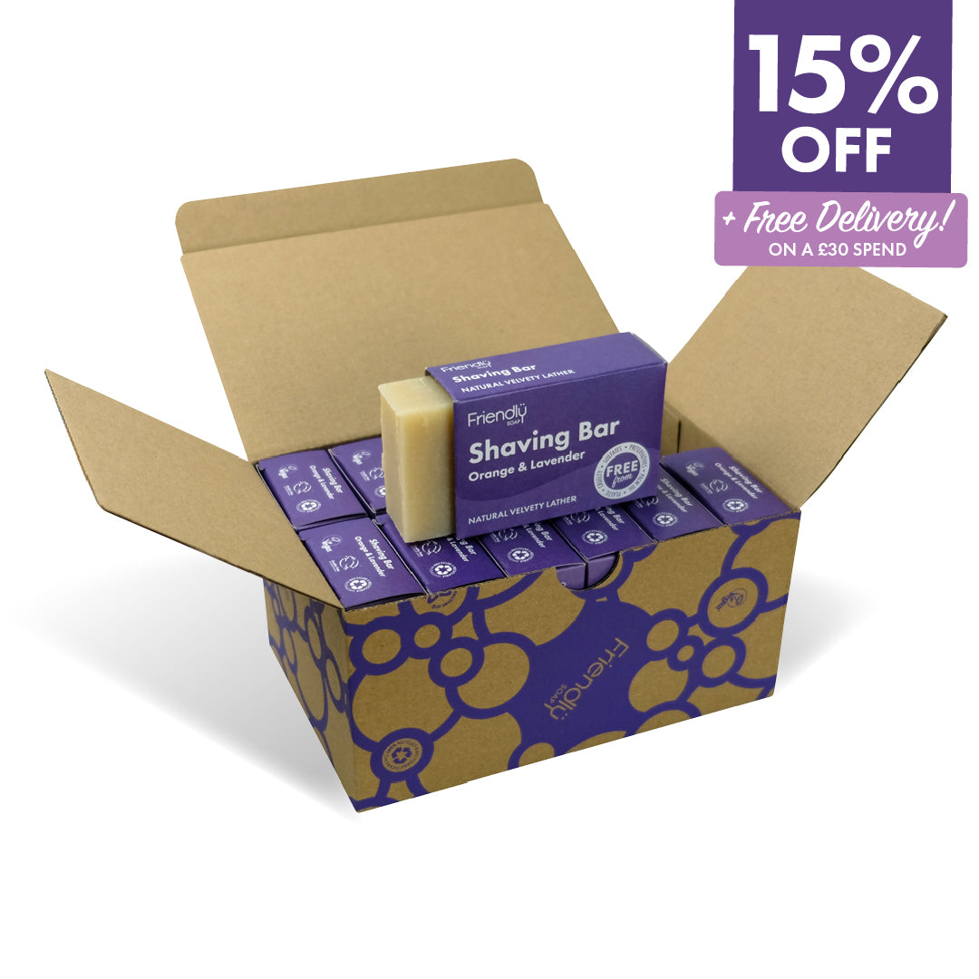 Shaving Bar - Friendly Soap - Orange and Lavender